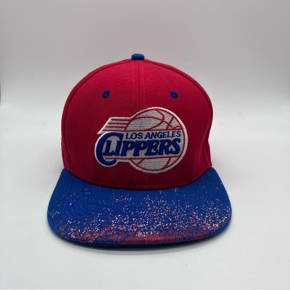 Mitchell & Ness Red and Blue Los Angeles Clippers Hat